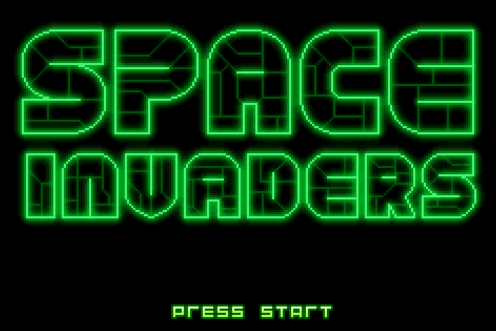 pace Invaders Title Screen
